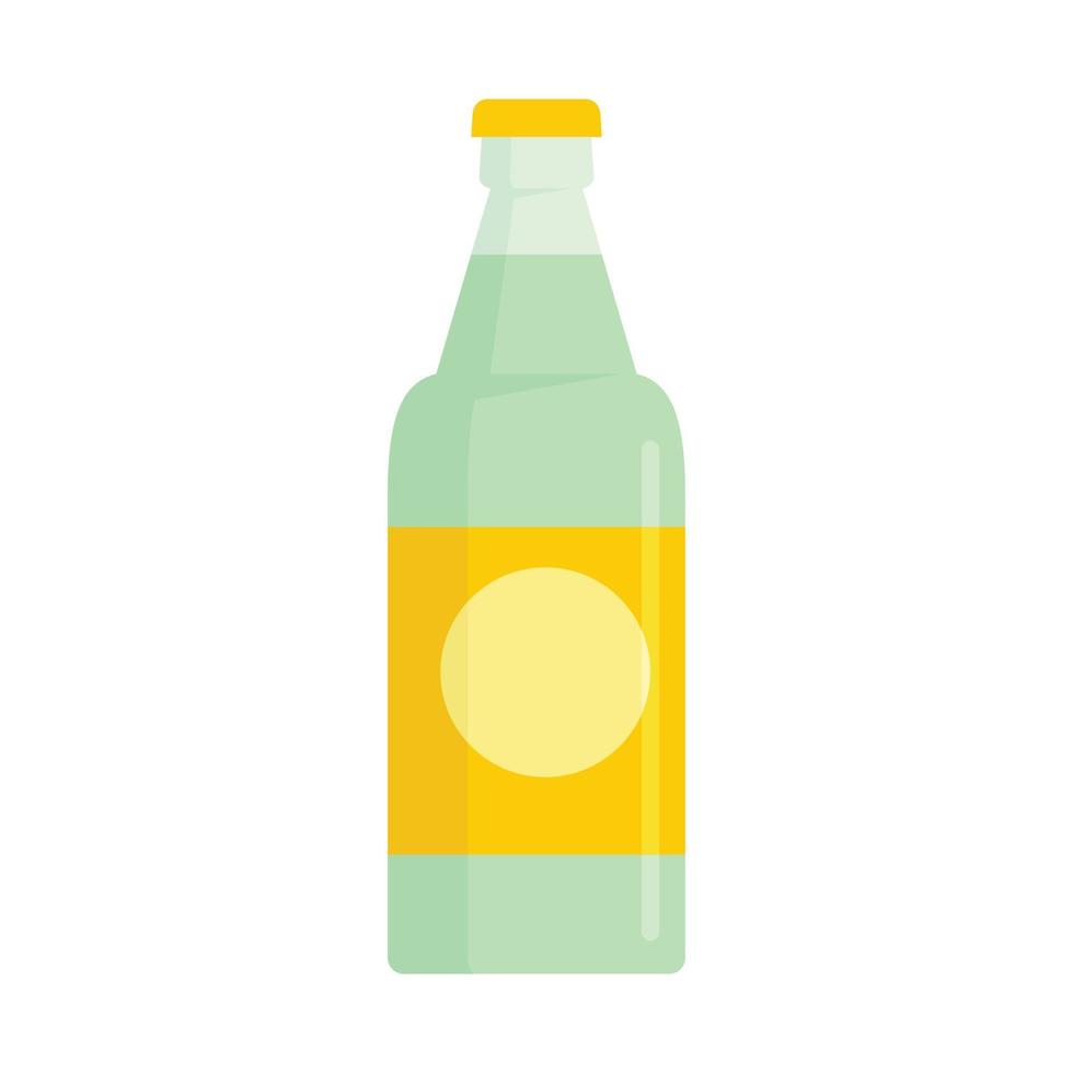icône de boisson gazeuse aux fruits plat vecteur isolé