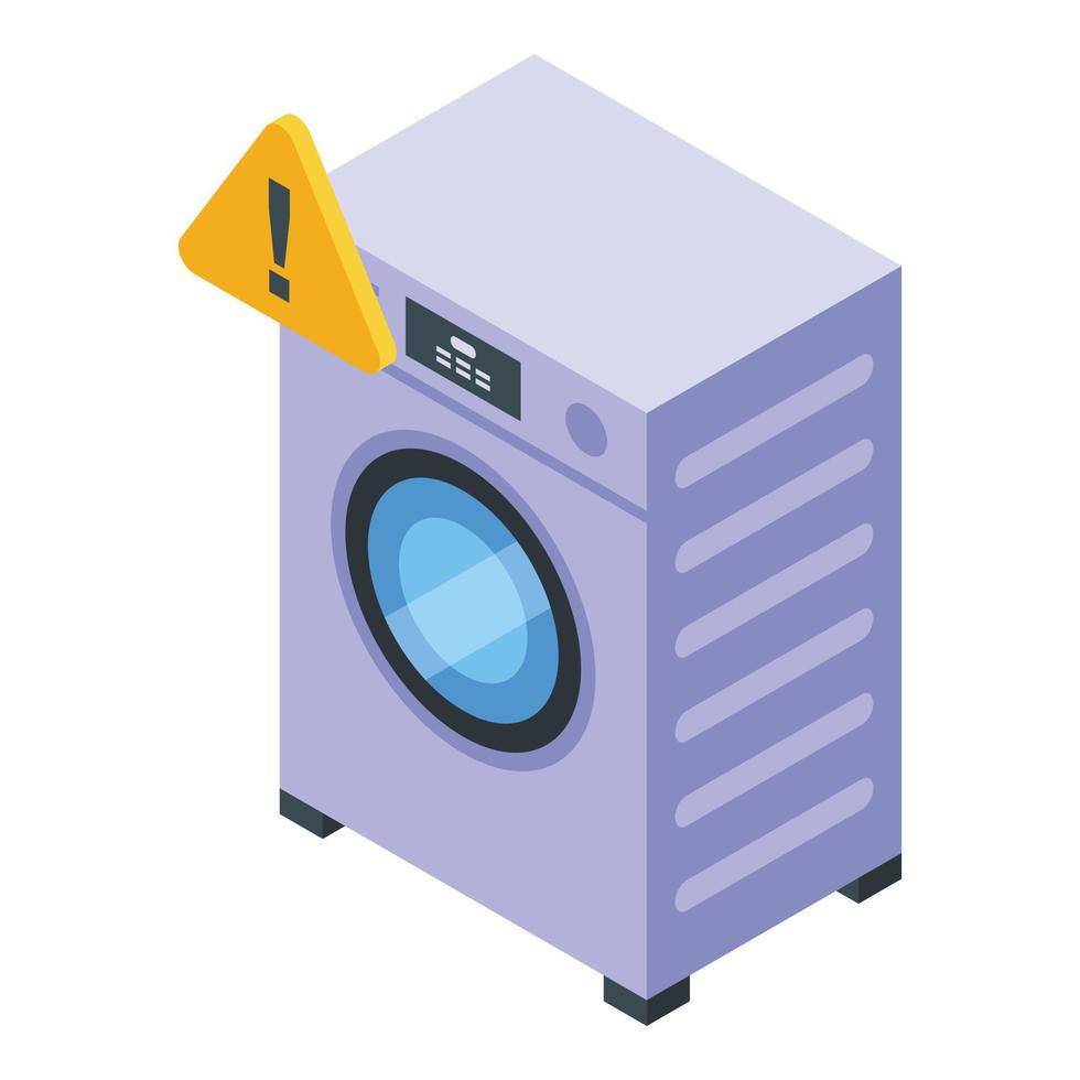 vecteur isométrique d'icône de service de réparation de machine à laver. électroménager