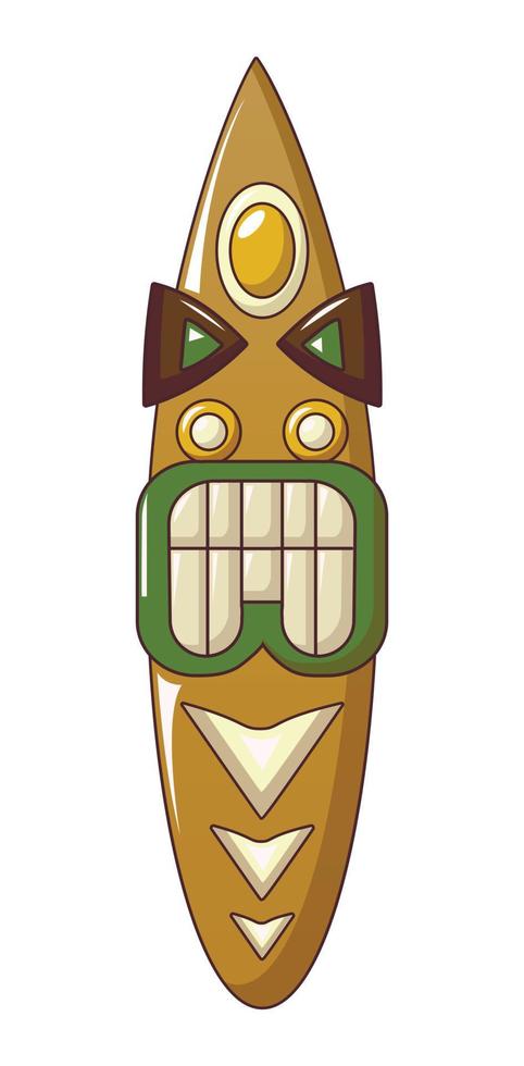 icône de l'idole maya, style cartoon vecteur