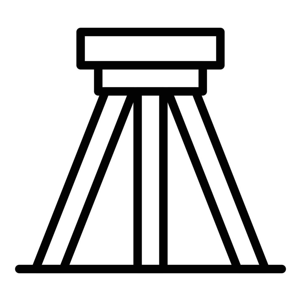 vecteur de contour d'icône de support d'art. cours de céramique