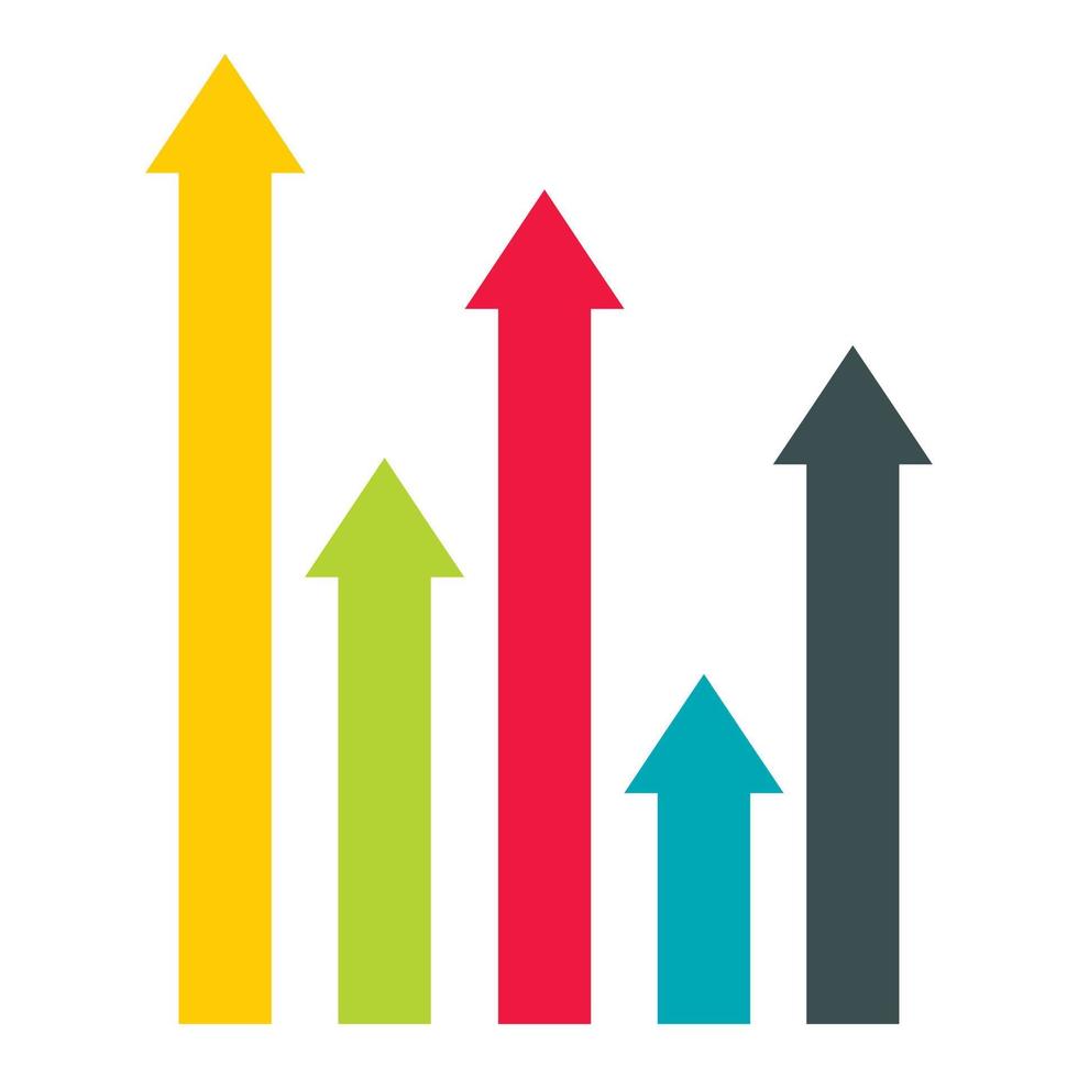 infographie de diagramme coloré, style plat vecteur