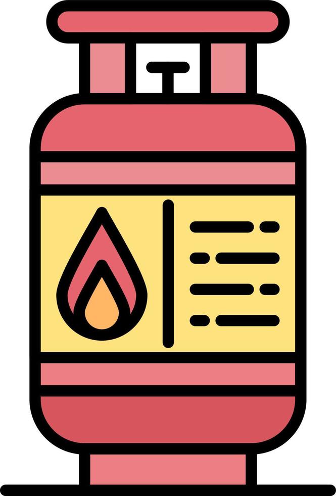 conception d'icône créative de bouteille de gaz vecteur