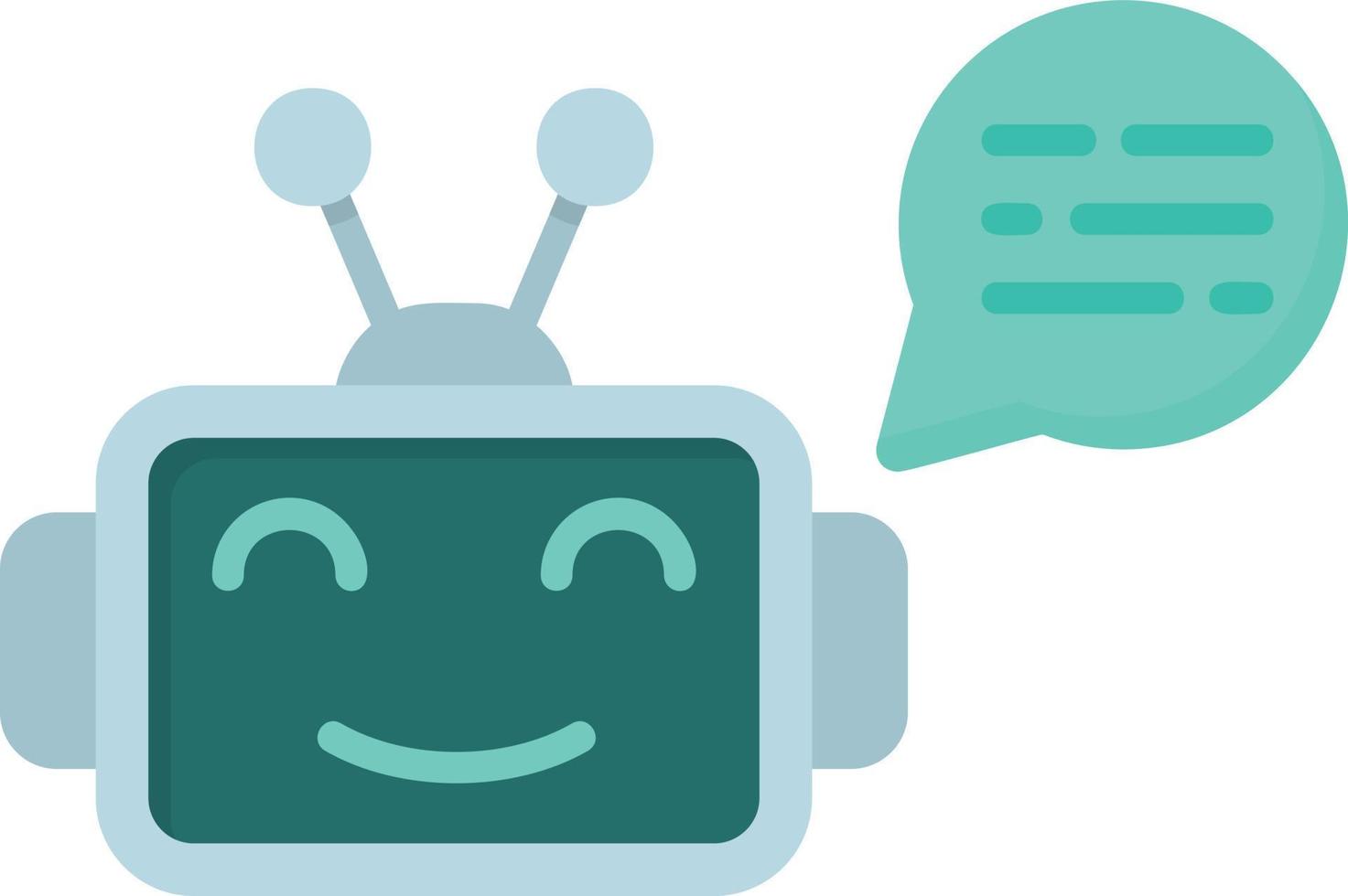 conception d'icône créative chatbot vecteur