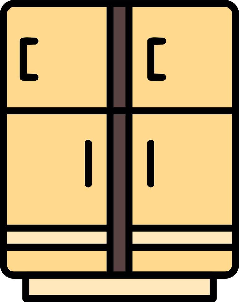 conception d'icône créative de réfrigérateur vecteur