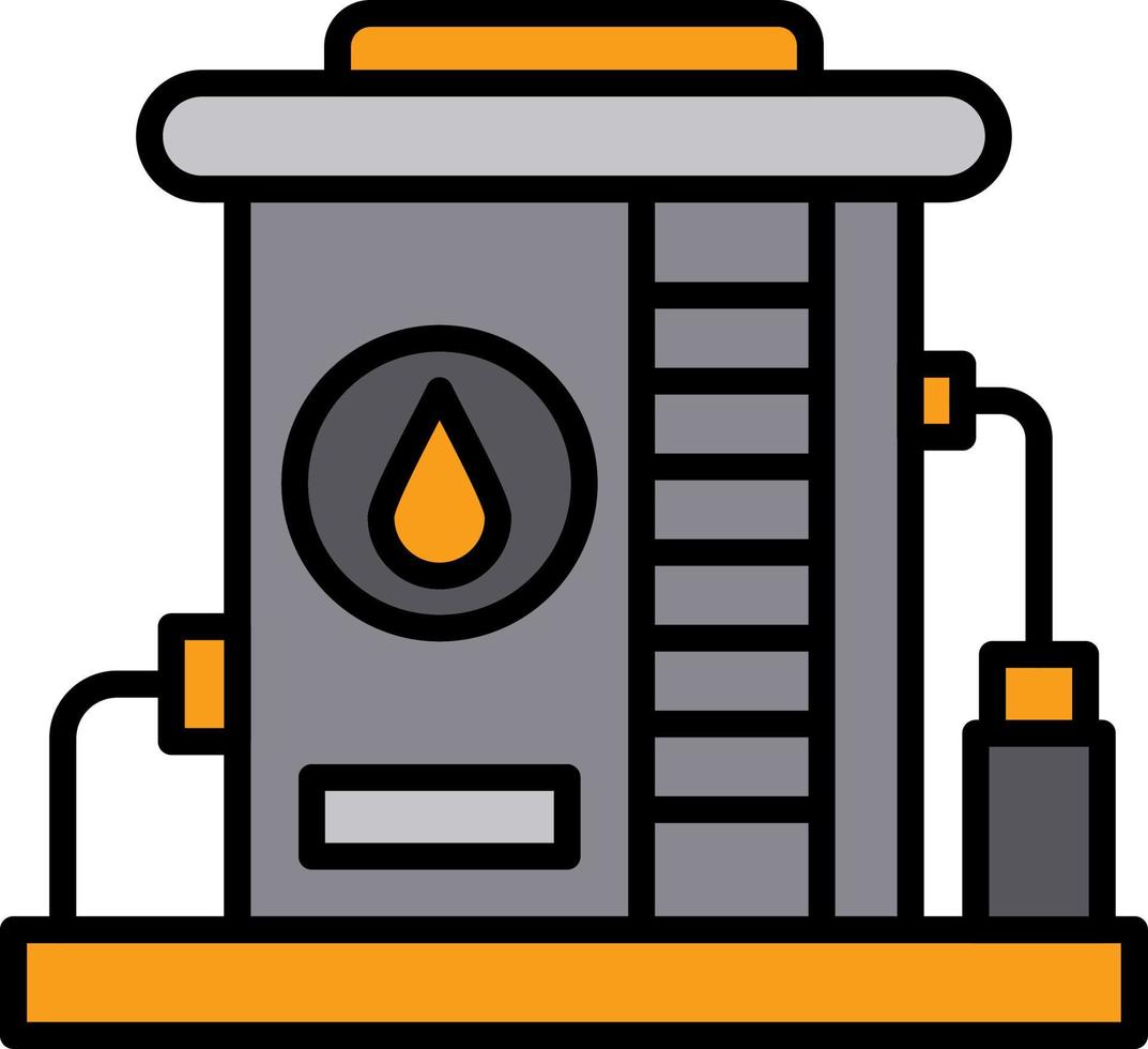 conception d'icône créative de réservoir d'huile vecteur