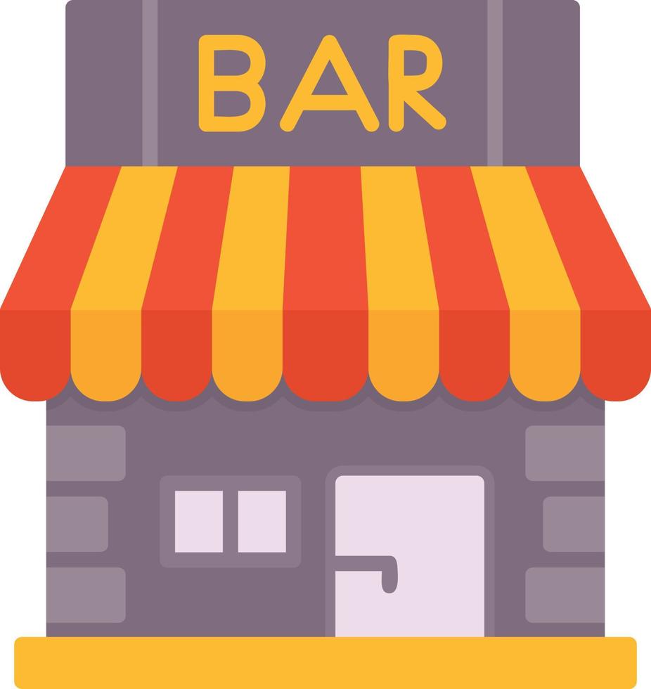 conception d'icône créative de boutique de bar vecteur