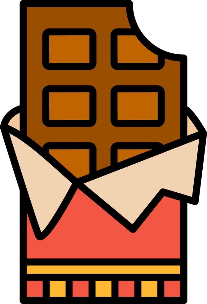 conception d'icônes créatives au chocolat vecteur