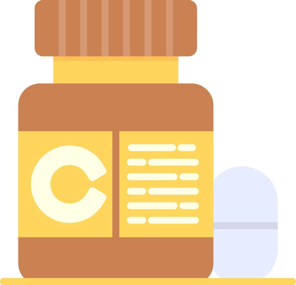 conception d'icônes créatives de vitamines vecteur