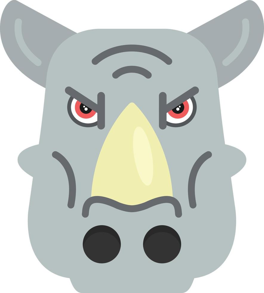 conception d'icône créative rhinocéros vecteur