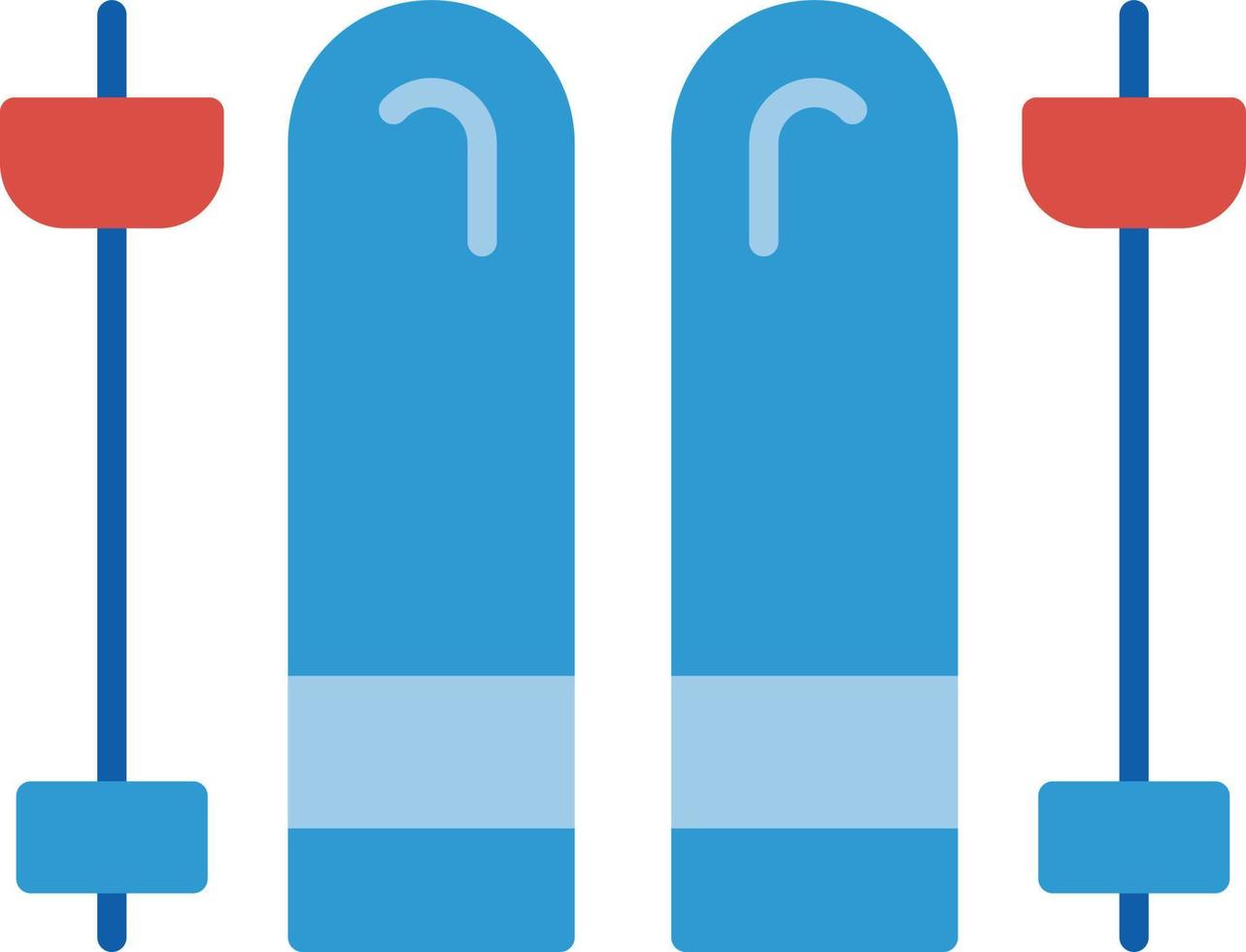 conception d'icônes créatives de skis vecteur