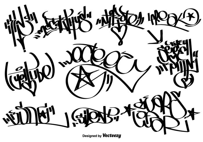 Vector Graffiti Tags