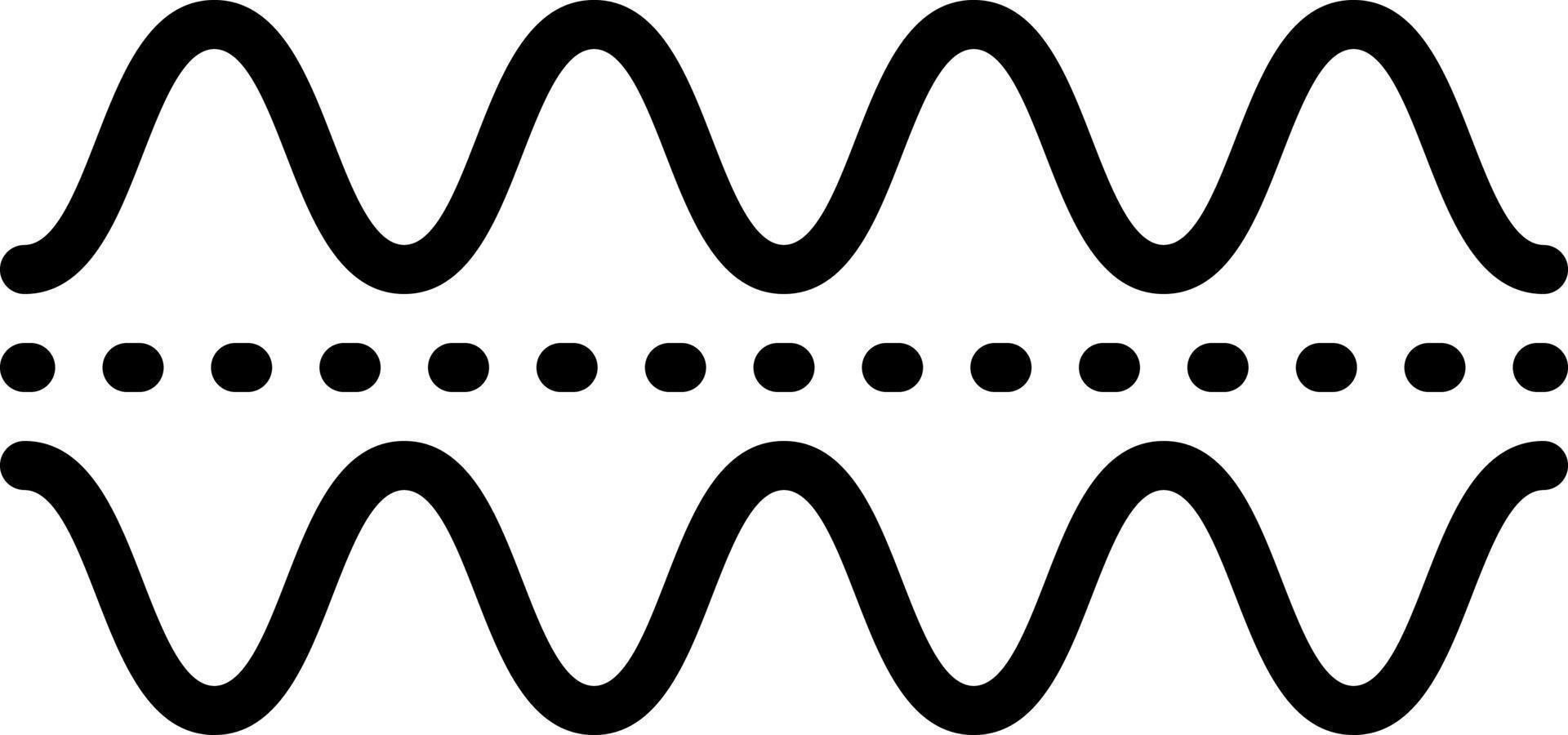 icône de ligne pour les fréquences vecteur