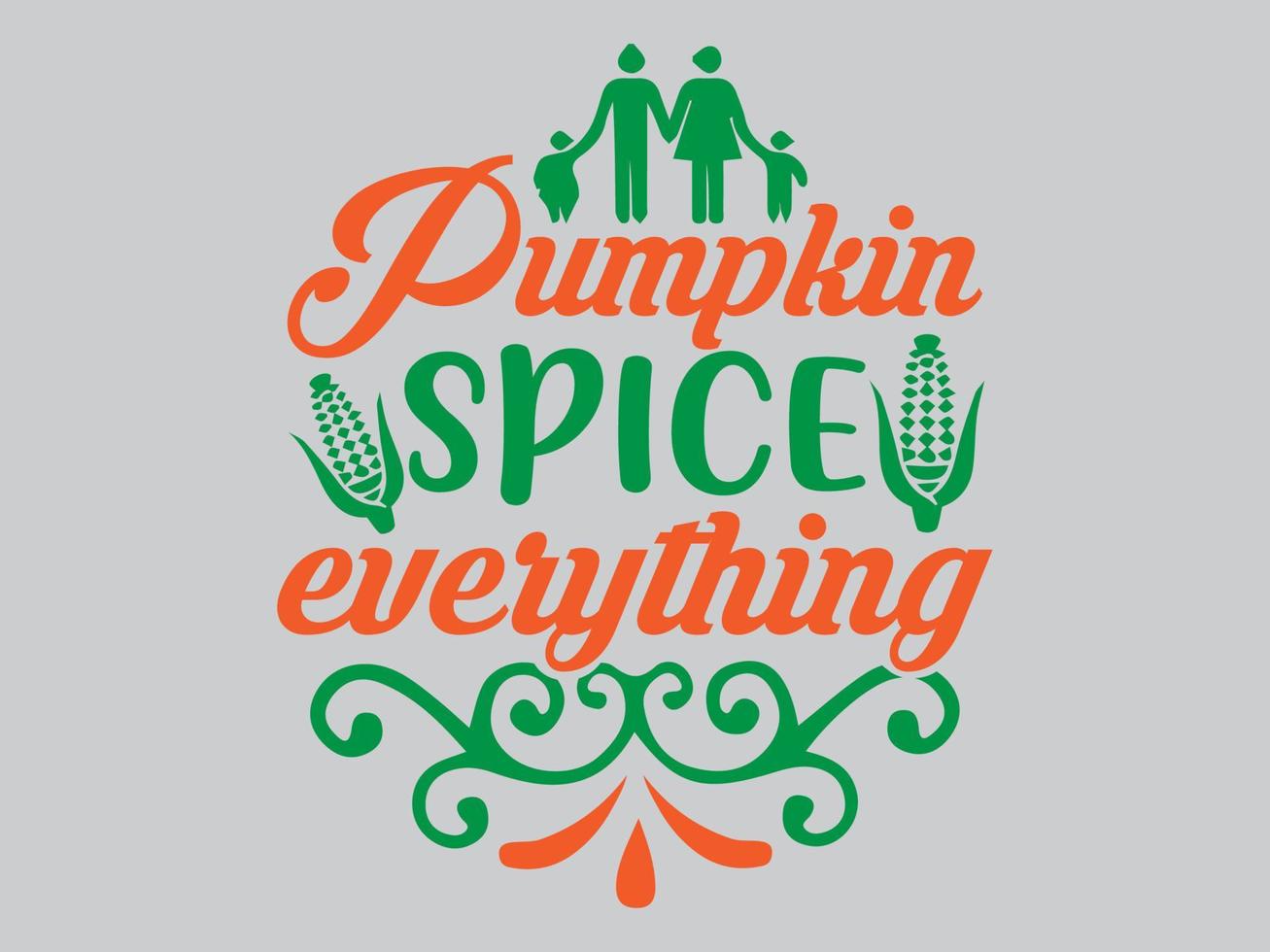 fichier de conception de t-shirt de thanksgiving vecteur