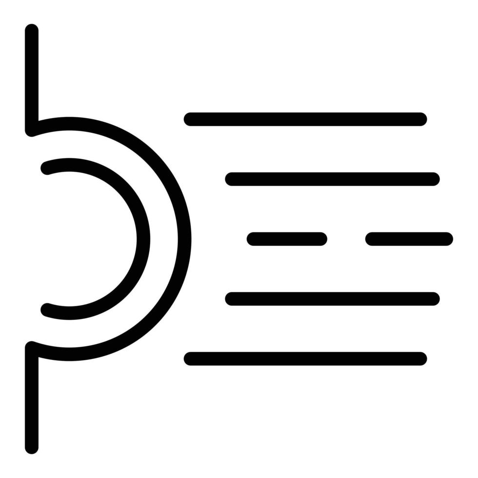 vecteur de contour d'icône de douche de puissance. spa physique