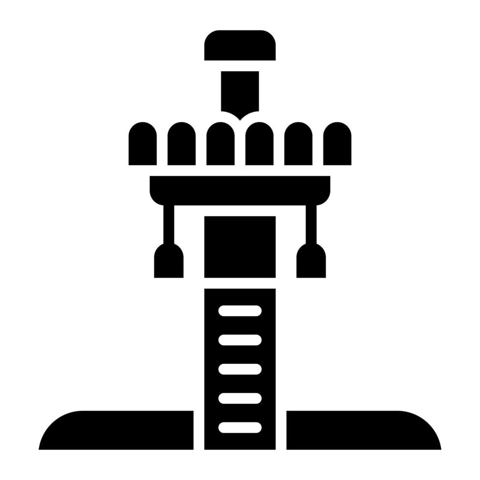 icône de glyphe de chute libre vecteur