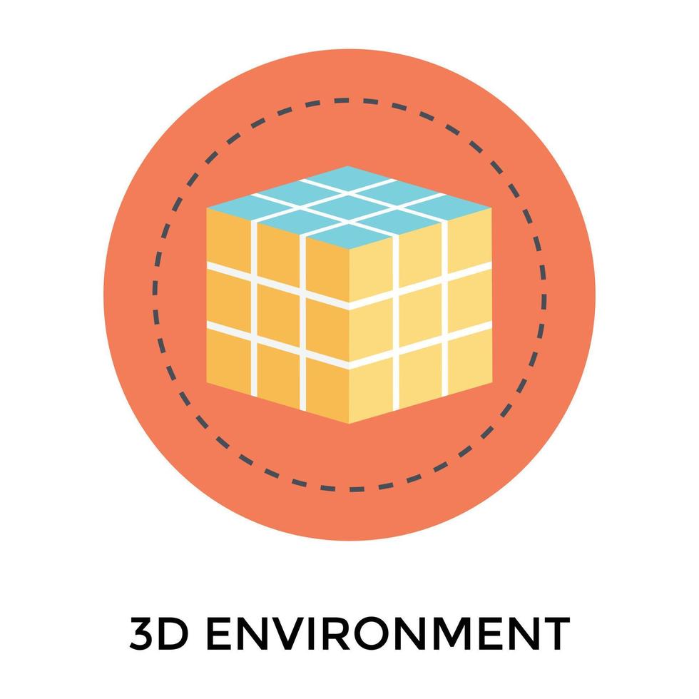 environnement 3d tendance vecteur