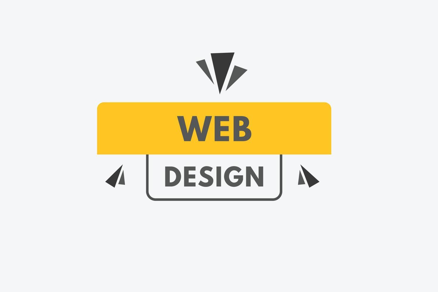 bouton de conception Web. web design signe icône étiquette autocollant web boutons vecteur