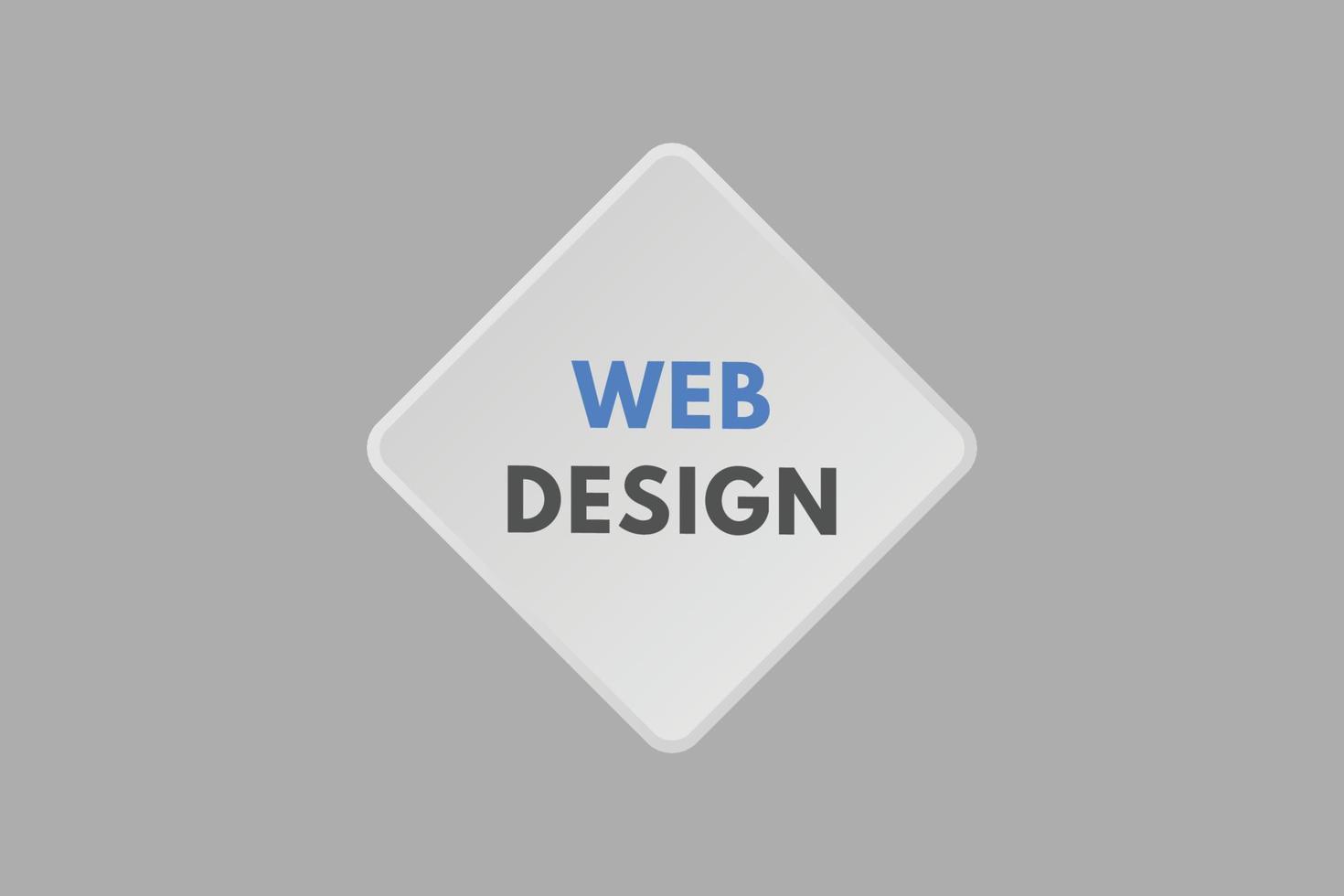 bouton de conception Web. web design signe icône étiquette autocollant web boutons vecteur