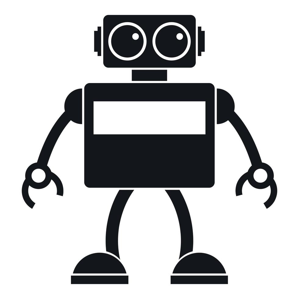 icône de robot android, style simple vecteur