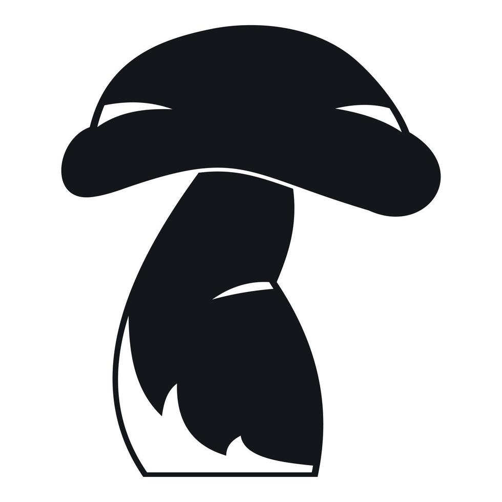 bonne icône de champignon, style simple vecteur