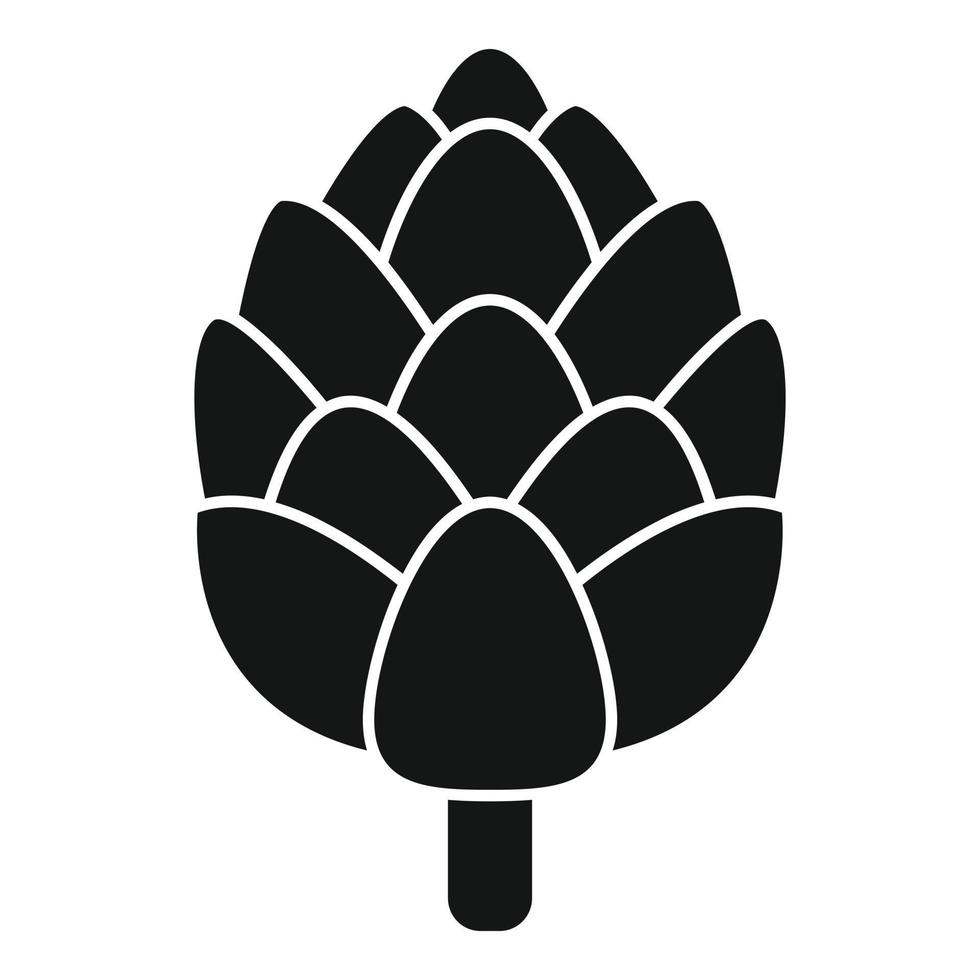 vecteur simple d'icône d'artichaut de régime. plante alimentaire