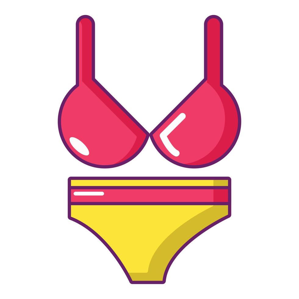 icône de maillot de bain, style cartoon vecteur