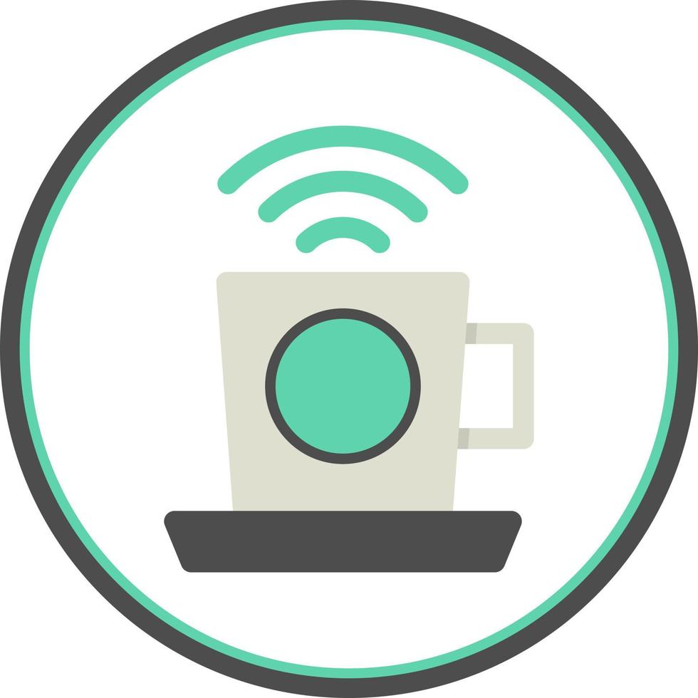 conception d'icône vecteur café wifi