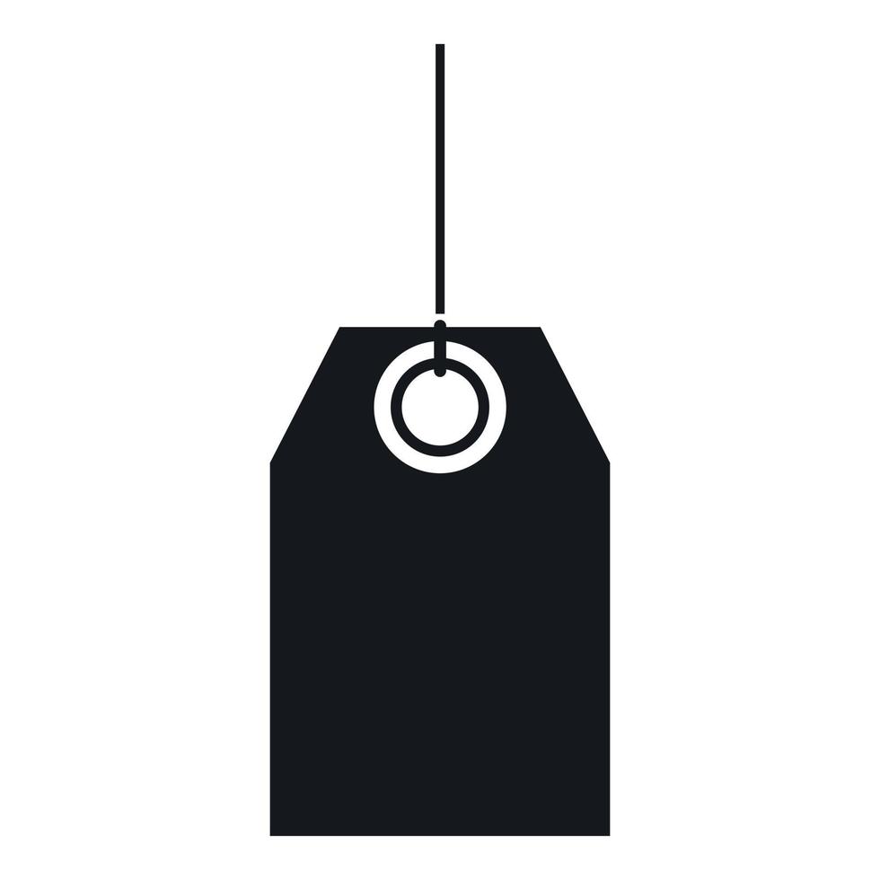 icône de balise noire, style simple vecteur