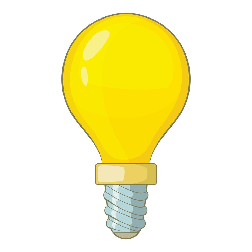 icône d'ampoule, style cartoon vecteur