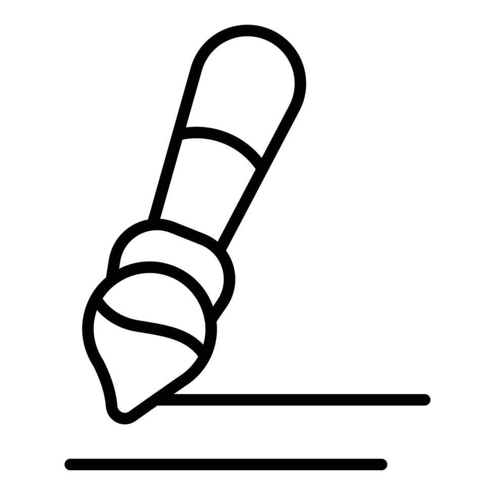 vecteur de contour d'icône de crayon de dessin. classe d'artiste