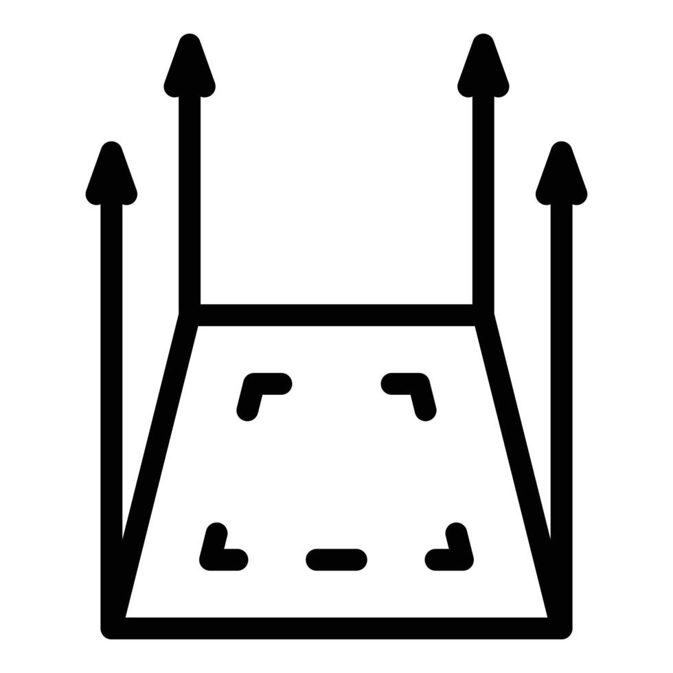 vecteur de contour d'icône d'intégrité de code. mission principale