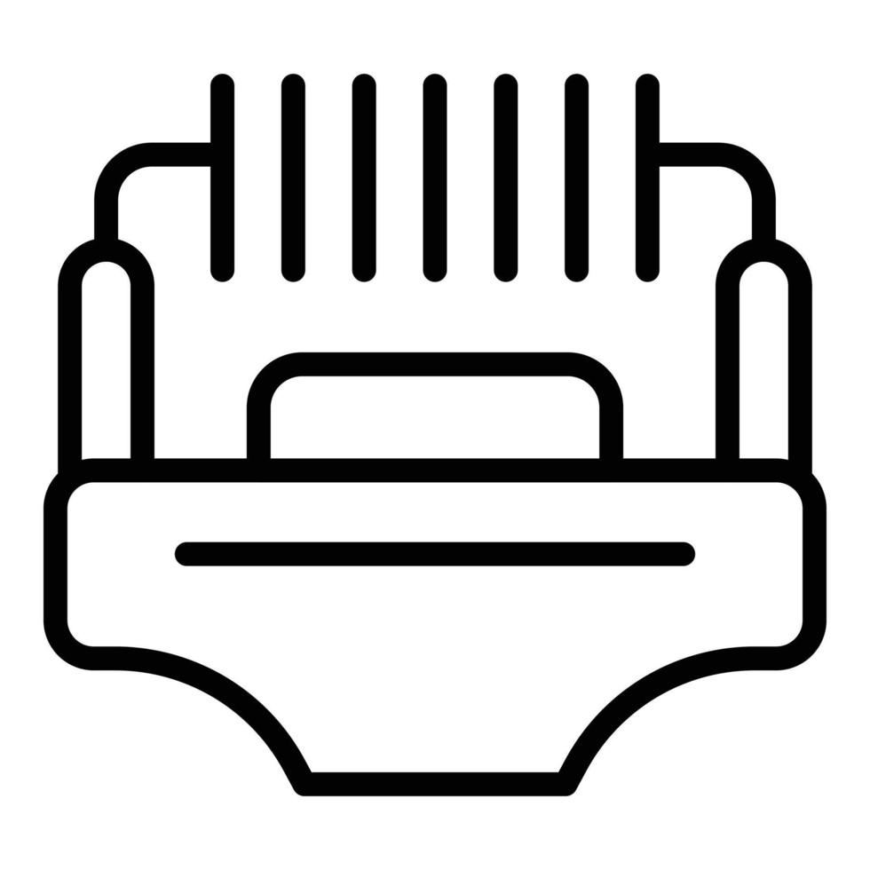 vecteur de contour d'icône de bobine de vape. cigarette électronique