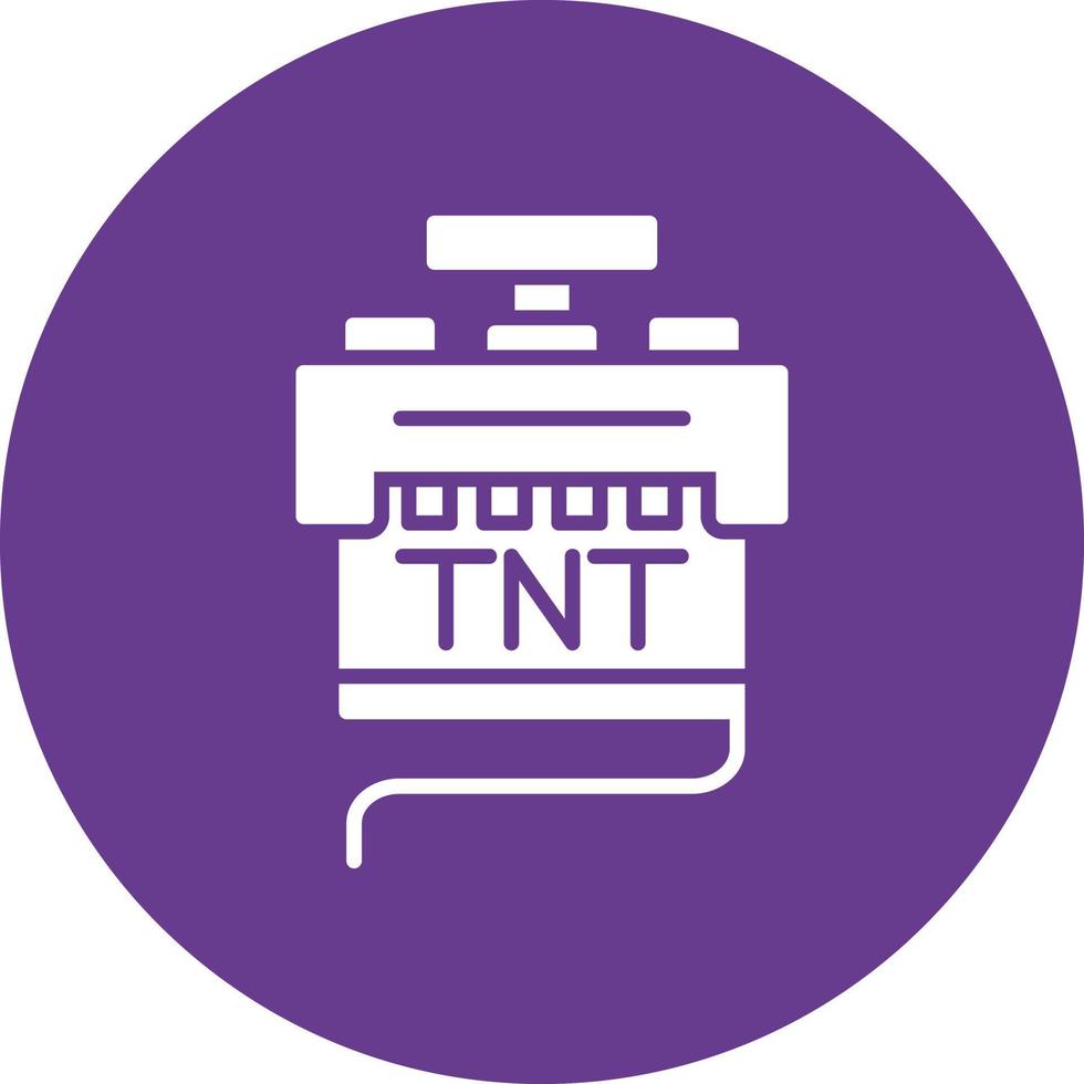 conception d'icône créative tnt vecteur