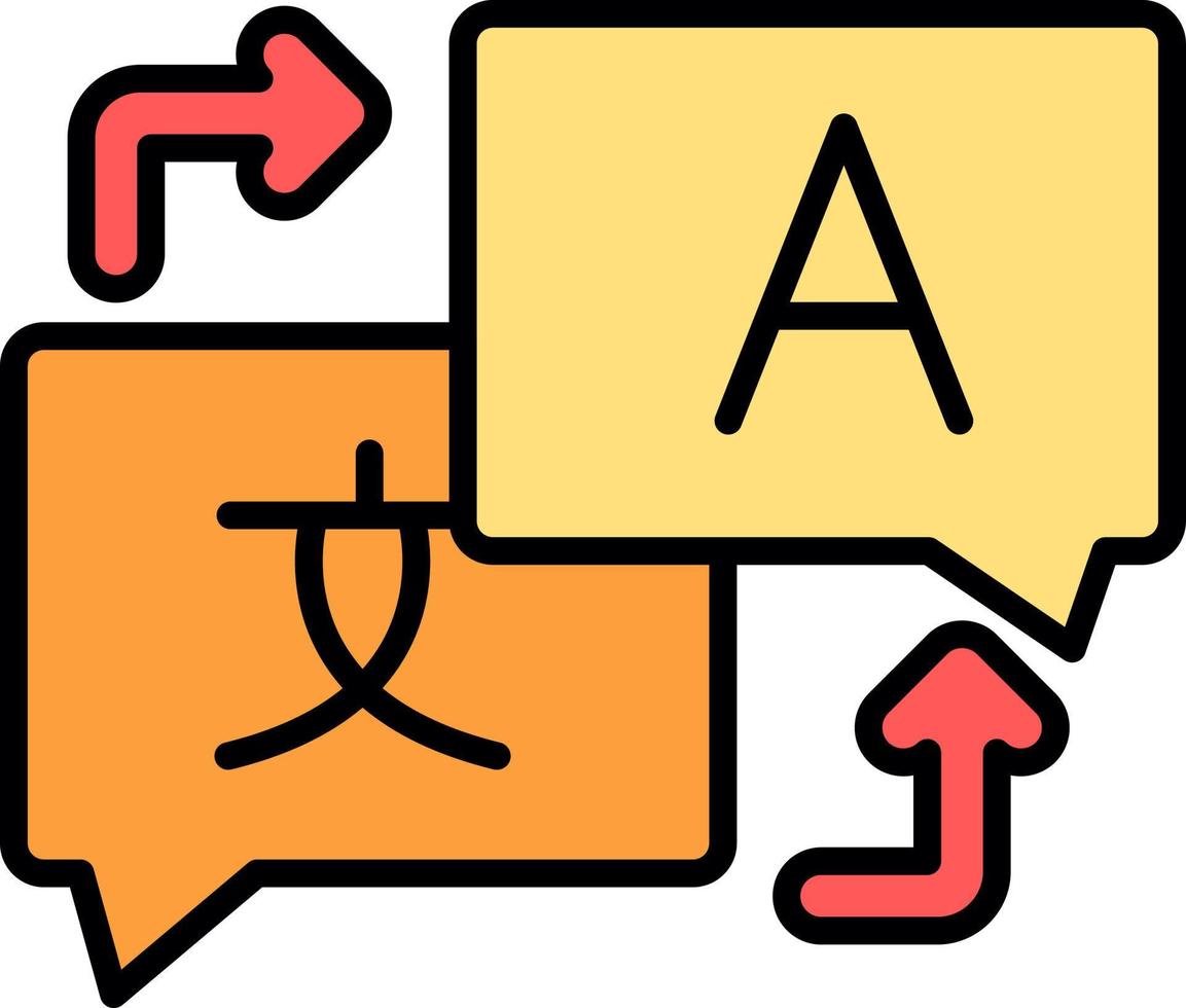 conception d'icône créative de langue vecteur