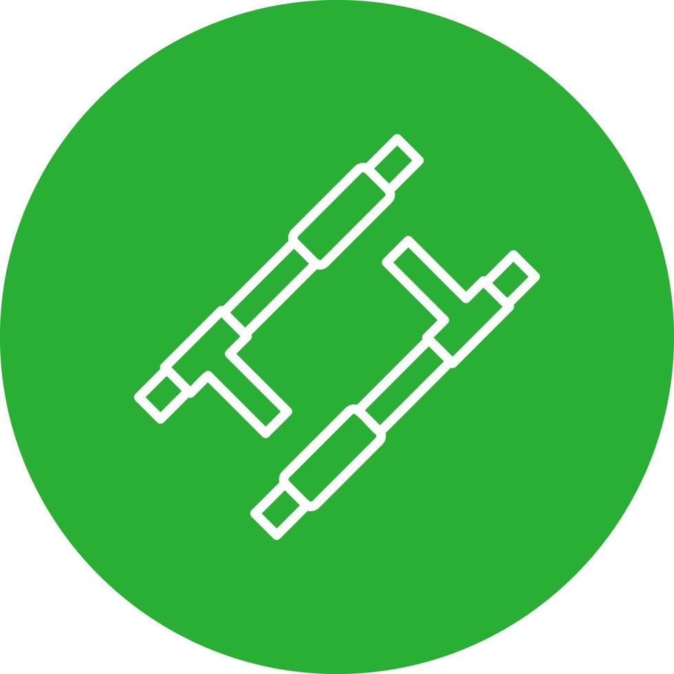 conception d'icône créative tonfa vecteur