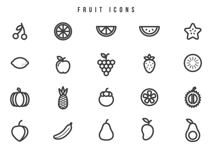 Vecteurs de fruits gratuits vecteur