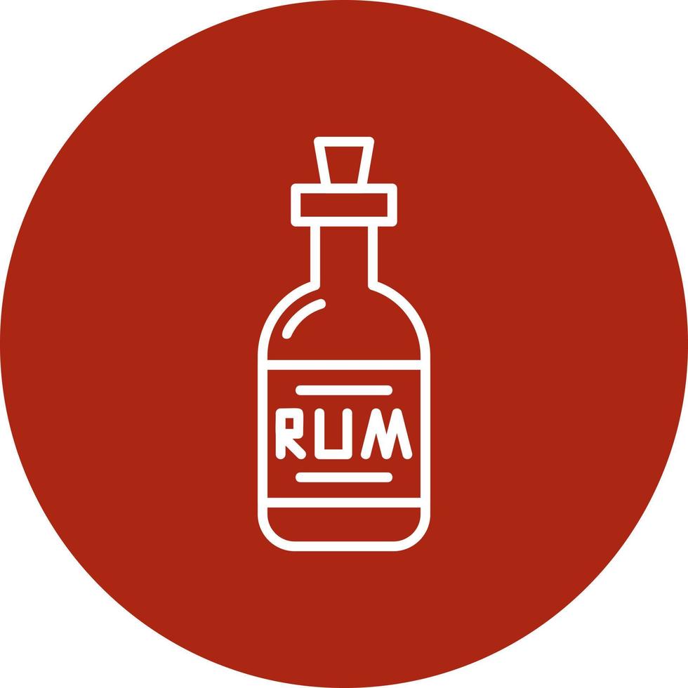 conception d'icône créative de rhum vecteur