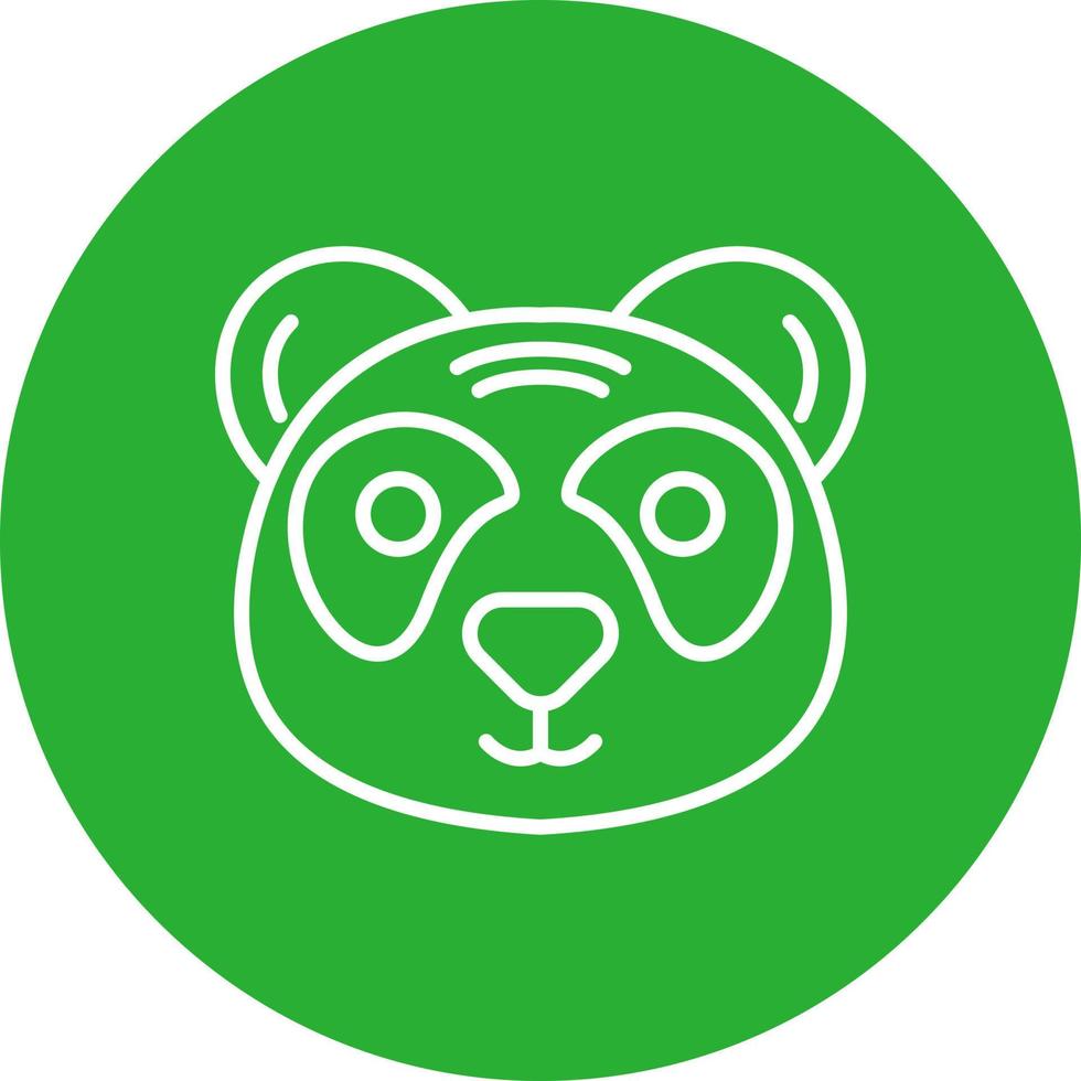 conception d'icône créative panda vecteur