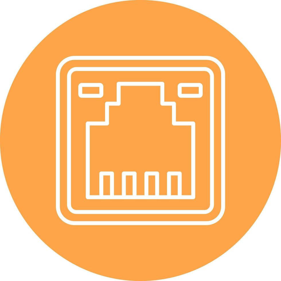 conception d'icône créative lan vecteur