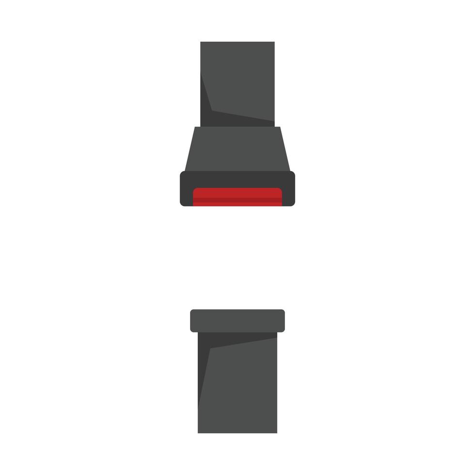 icône de ceinture de sécurité automatique vecteur isolé plat