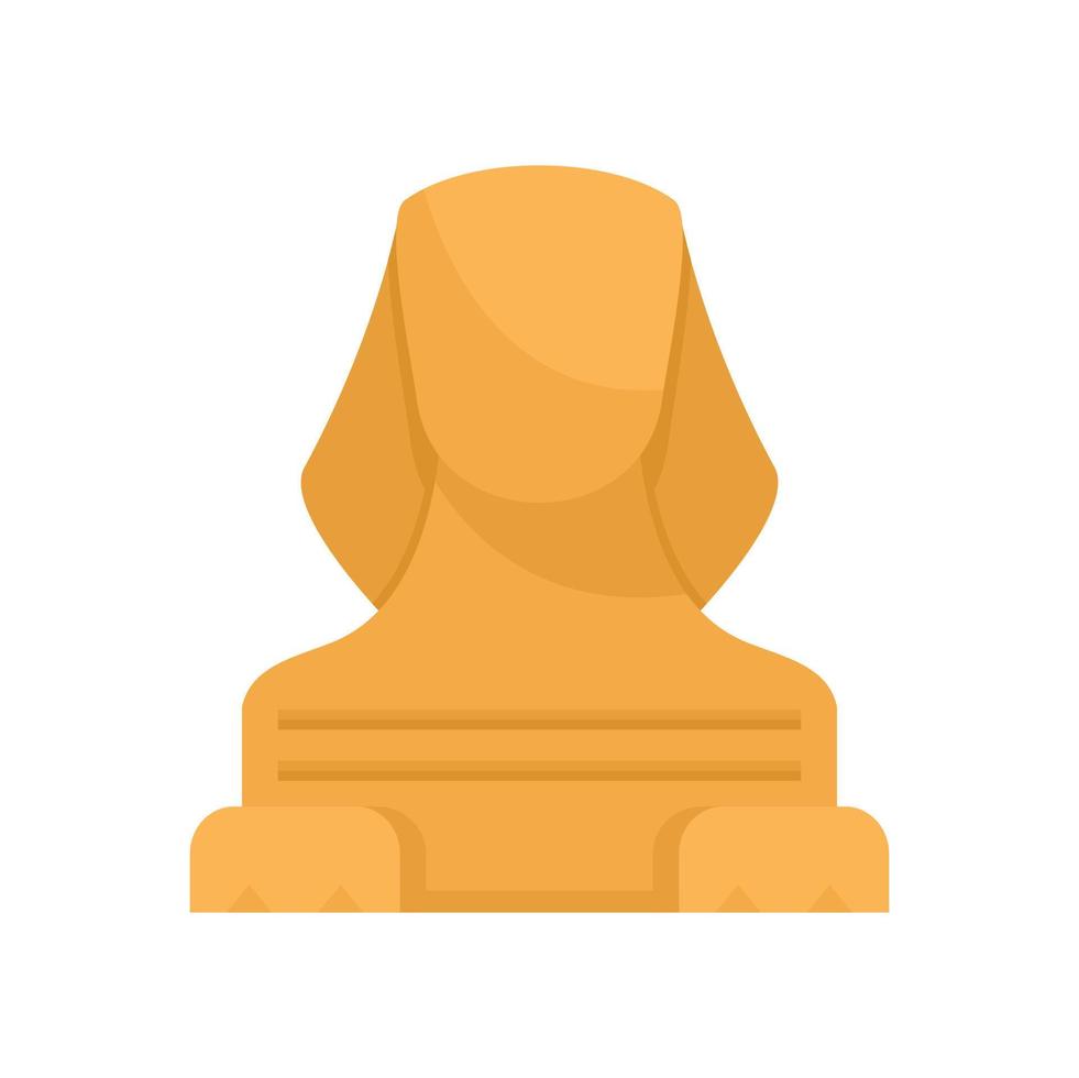 icône de sphinx plat vecteur isolé
