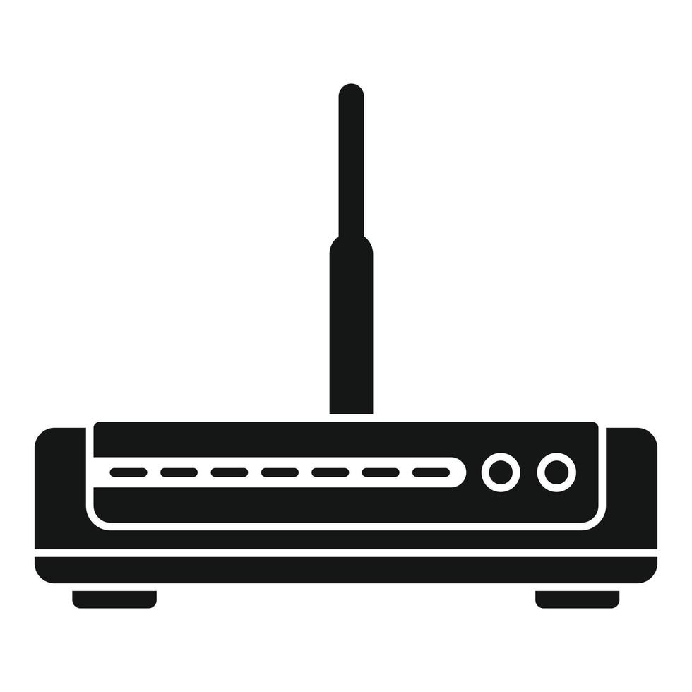 vecteur simple d'icône de modem de commutateur. appareil sans fil