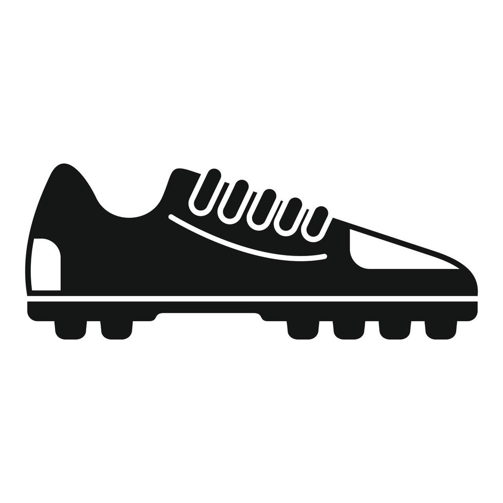 vecteur simple d'icône de chaussure de football. chaussure de football