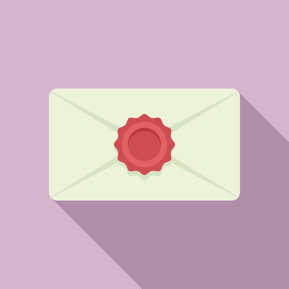 vecteur plat d'icône d'enveloppe de spam. lettre de courrier