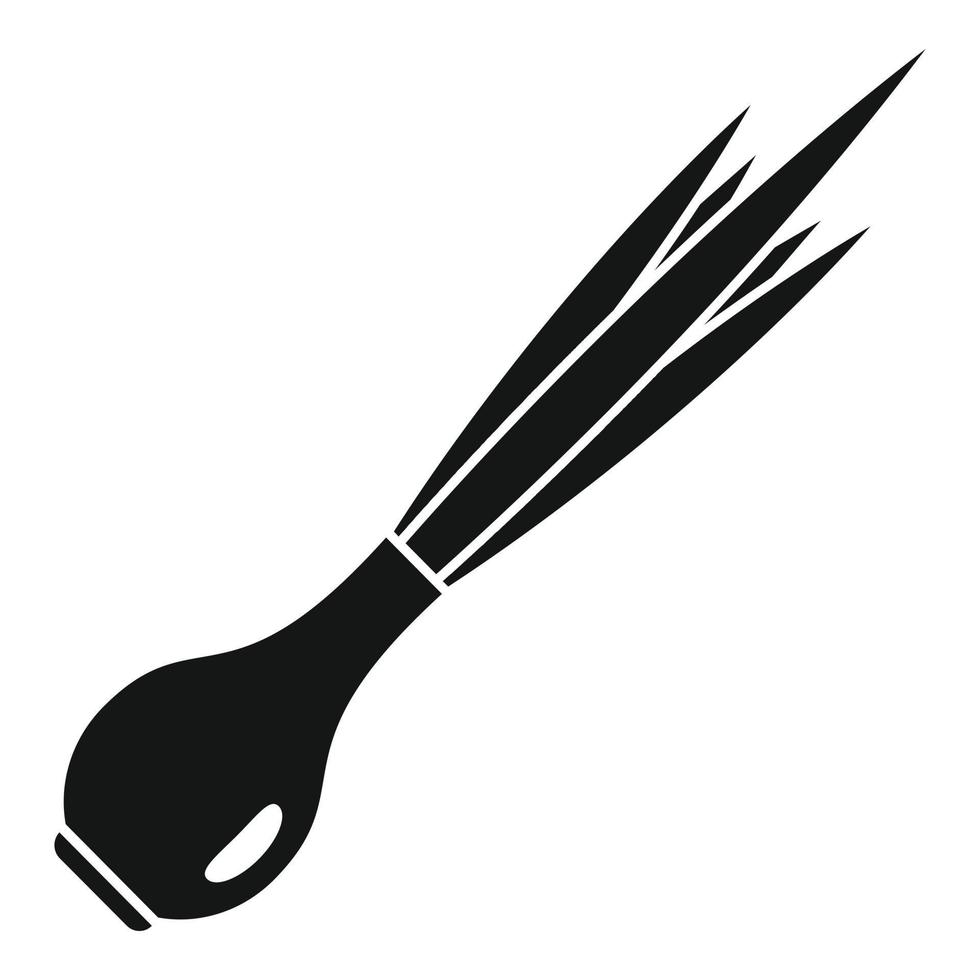 vecteur simple d'icône de ciboulette fraîche. herbe d'oignon