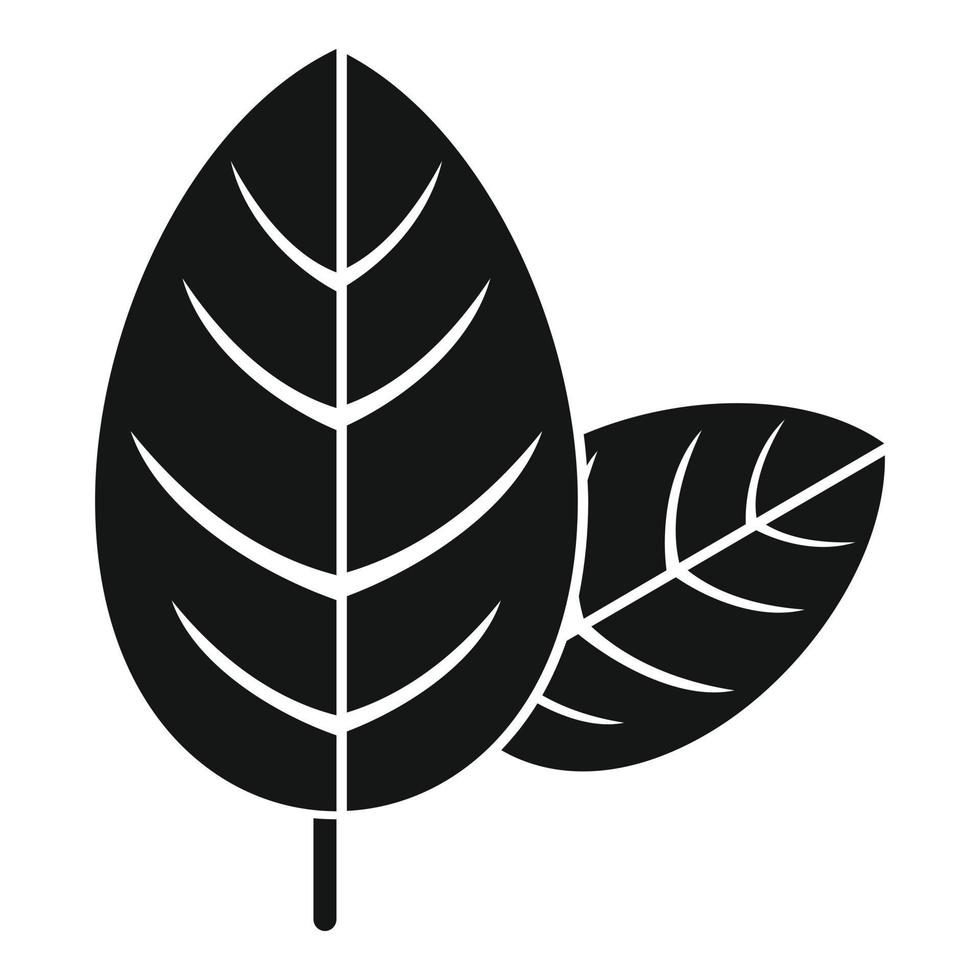 vecteur simple d'icône de nourriture de basilic. épice aux herbes