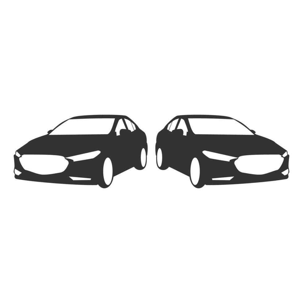 logo voiture vecteur silhouette gerage un service élégant automobile