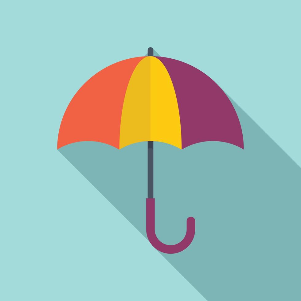 vecteur plat d'icône de parapluie d'enfant. pluie d'automne