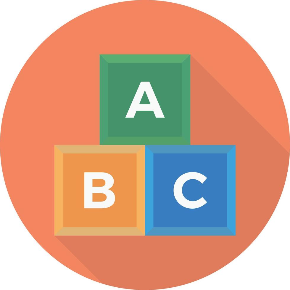 abc bloque l'illustration vectorielle sur un fond. symboles de qualité premium. icônes vectorielles pour le concept et la conception graphique. vecteur