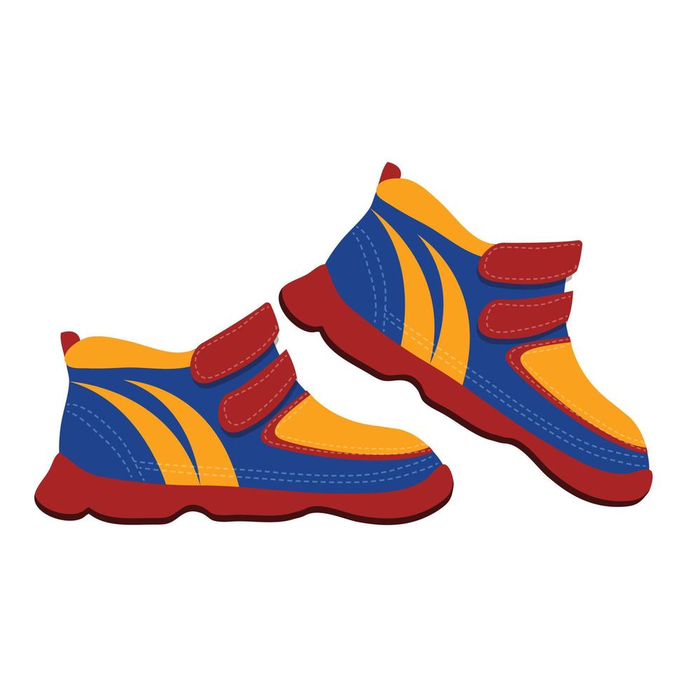 vecteur de dessin animé d'icône de chaussures de basket-ball. équipement uniforme